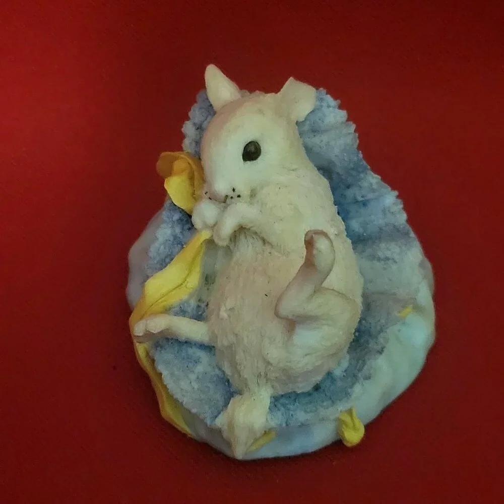 Aynsley Master Craft Playful Baby Rabbit Figurine Hand Painted